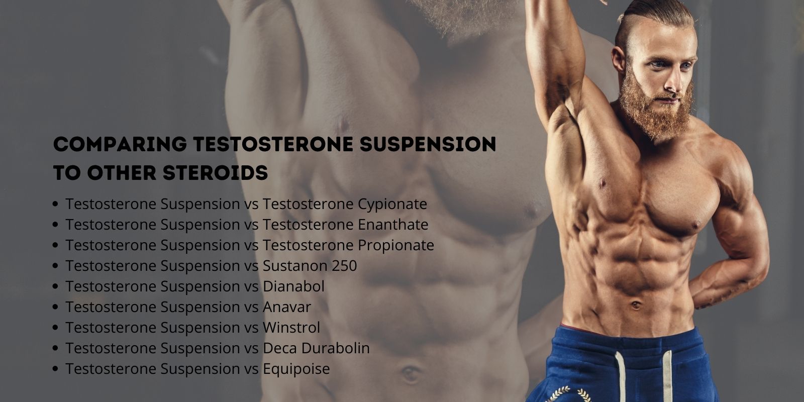 Testosteronsuspensie vergelijken met andere steroïden